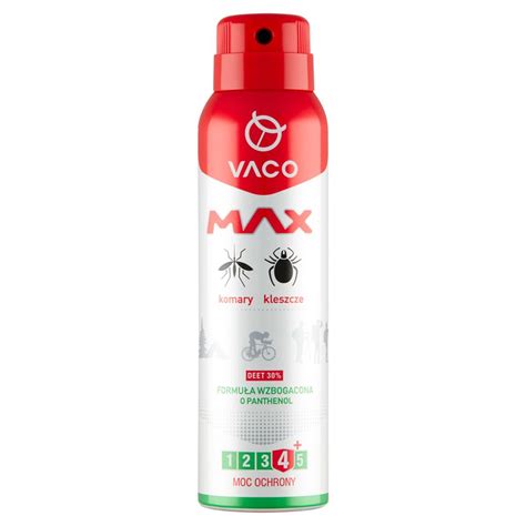 VACO Spray MAX Na Komary Kleszcze Meszki Z PANTHENOLEM 100 Ml Fera Pl