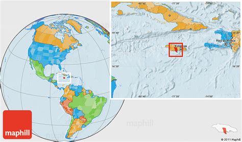 Political Location Map of Clarendon