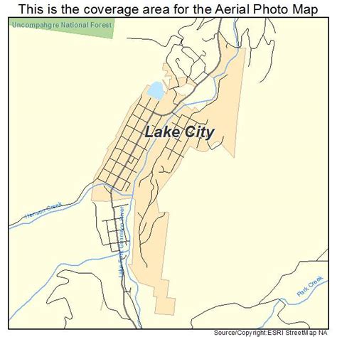 Aerial Photography Map Of Lake City Co Colorado