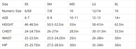 KLIM Size Chart For Product Pages – shop.rideadv.com