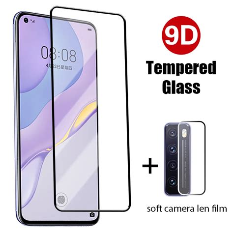 9d Full Cover Tempered Glass For Huawei Nova 5t 8 Se 6 7 7i Back Lens Protector For Huawei Y8p