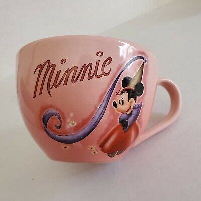 Disney Store Exclusive Minnie Mouse Coffee Mug Pink Cup Princess Minnie