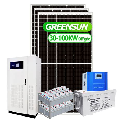 Greensun One Stop Solution Kw Kw Kw W Off Grid Pv Panel