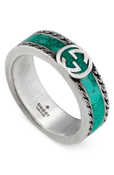 Gucci Mens Interlocking G Band Ring Nordstrom