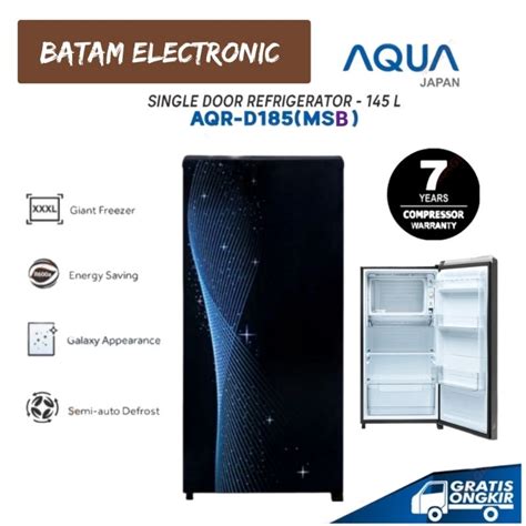 Jual KULKAS AQUA 1 PINTU AQR D185 MSB AQR D185 GIANT FREEZER 145L