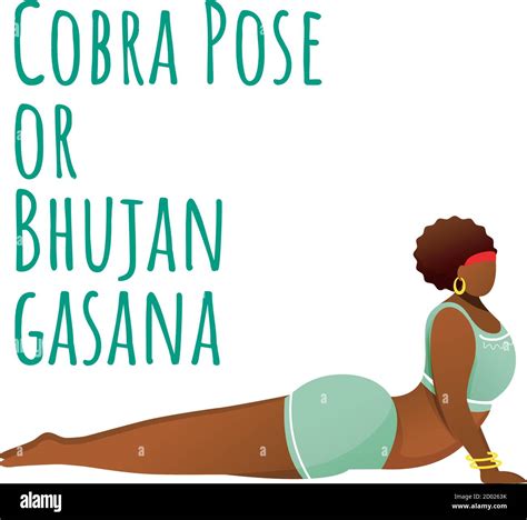 Cobra Pose Social Media Post Mockup Bhujangasana Dark Skinned Woman