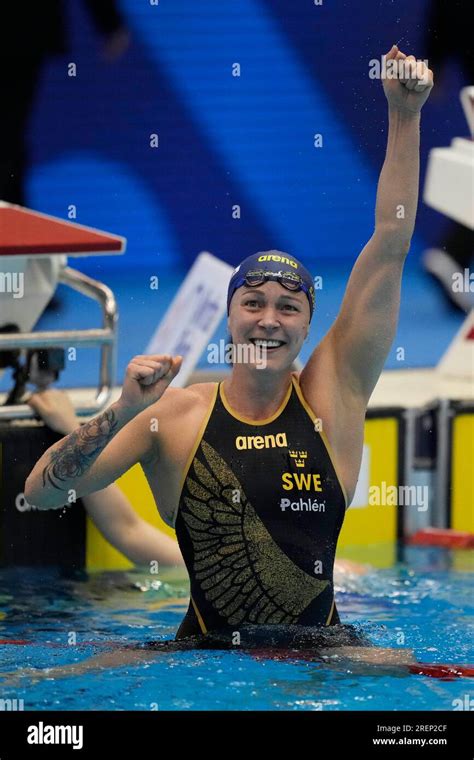 Sarah Sjoestroem Of Sweden Celebrates After Winning The Women S M