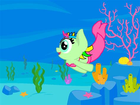 Mermaid Princess Filly Thunder Swimming by AngryMetal on DeviantArt