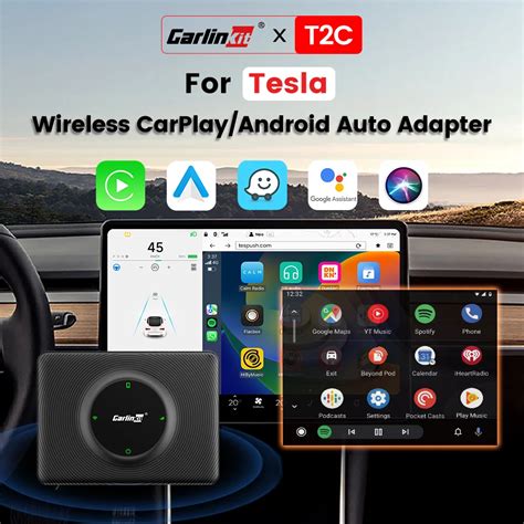 2022 Carlinkit T2c Carplay Wireless Adapter For Tesla Model 3 Model Y