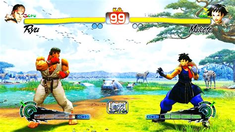 Ryu Vs Makoto Hardest Ultra Street Fighter Iv Youtube