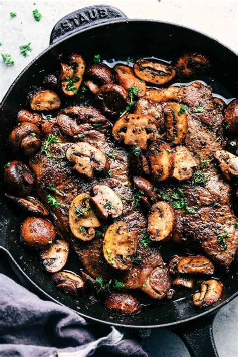 Garlic Butter Herb Steak and Mushrooms | The Recipe Critic