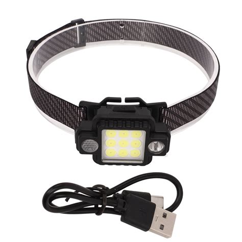 Led Headlamp Usb Magnetic Ultralight Cob Multifunction Abs Magnetic