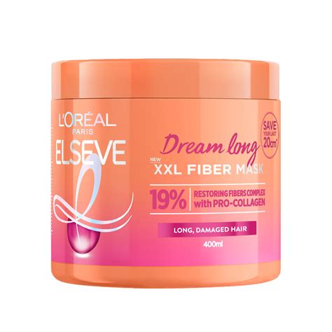 Maszk hosszú sérült hajra L Oreal Paris Elseve XXL Fiber Mask 400