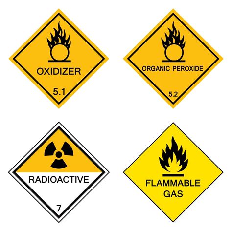 Warning Hazardous chemical danger Symbol Sign Isolate on White ...