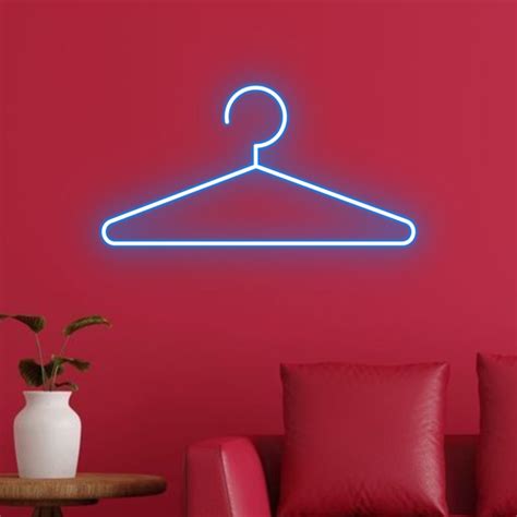 Glowneon Hanger Neon Sign Clothes Shop Store Wall Decor Hanger Led