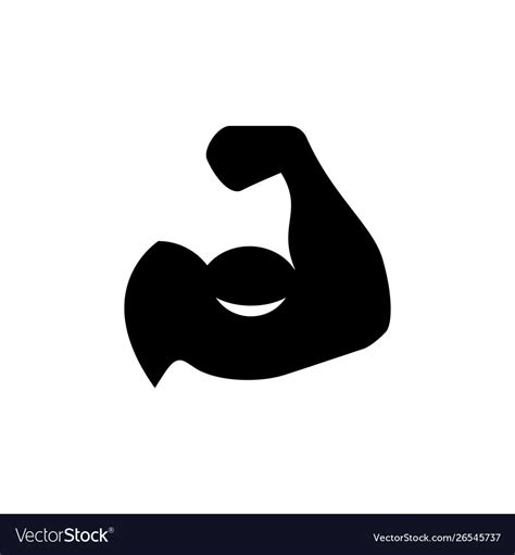 Biceps Icon And Fitness Concept Royalty Free Vector Image