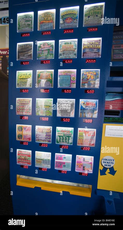 A vending machine selling New York State Lottery games Stock Photo - Alamy