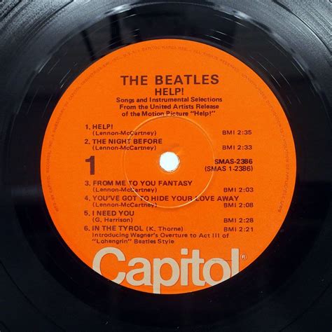 Yahoo Beatles Help Original Motion Picture Soun