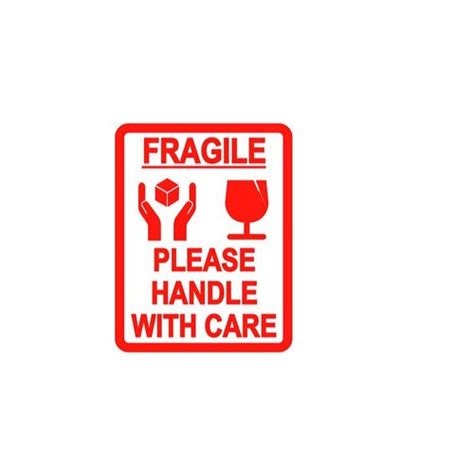 Fragile Shipping And Handling Label Packaging Type Roll At Rs 17