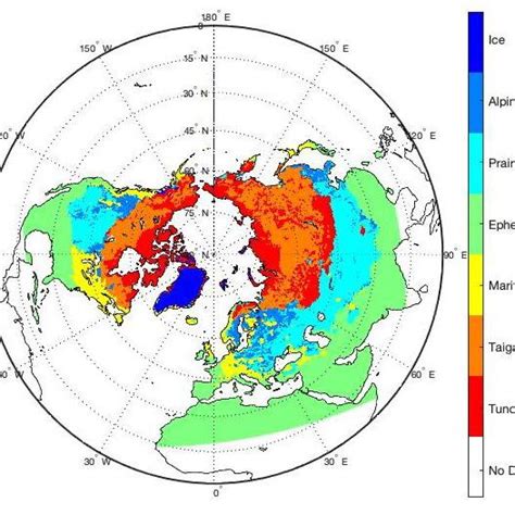 Map of snow cover classification based on Reference [55]. | Download ...