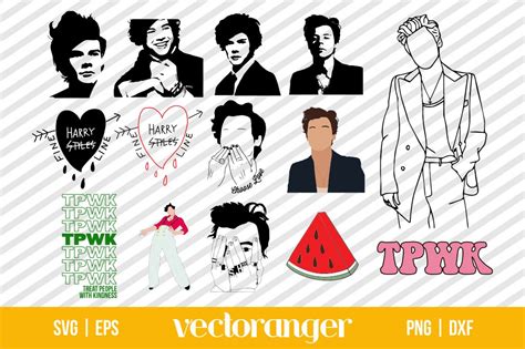 Harry Styles Silhouette Svg Bundle Vectoranger