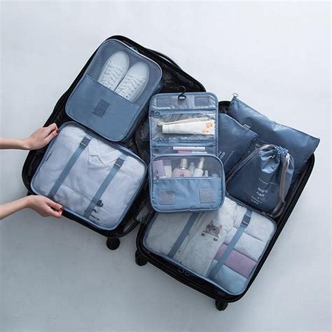 Pieces Waterproof Travel Organizer Waterproof Multi Function