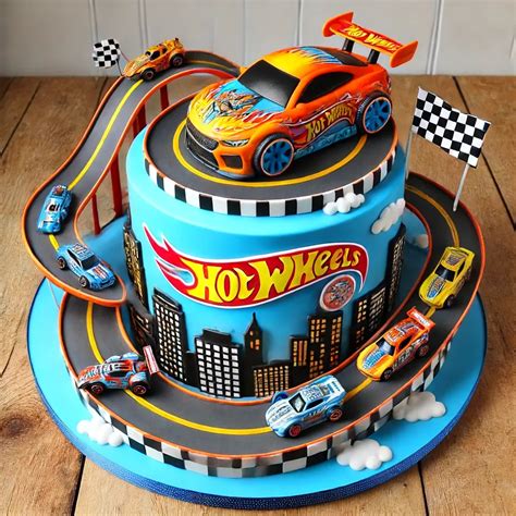 Hot Wheels Birthday Cake Images 6 In 2024 Hot Wheels Birthday Cake