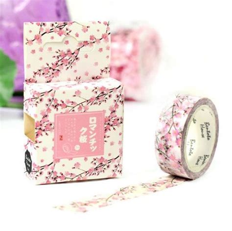 Japanese Kawaii Washi Tape Sakura Cherry Blossom And Purple Washi