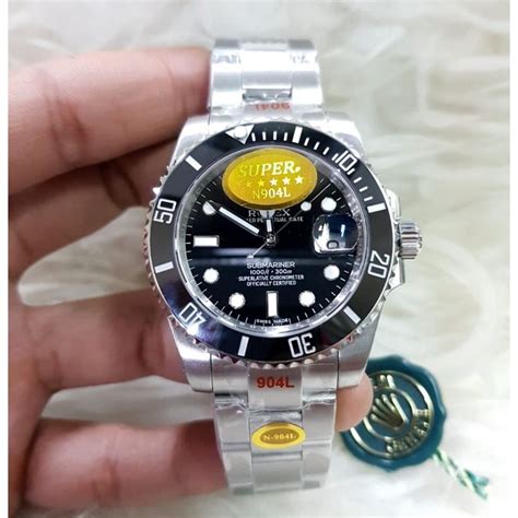 Jual Jam Tangan Rolex Submariner Mesin Swiss Mido Body Silver Black