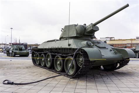 Modello Sovietico 1942 Del Carro Armato Medio T 34 76 Nel Museo Di