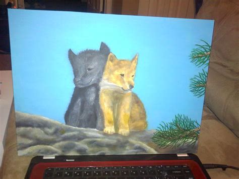 Wolf Pup Painting | Painting, Wolf pup, Pup