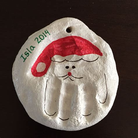 Handprint Christmas ornament | Handprint christmas, Christmas ornaments, Crafts