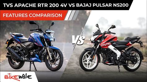 Tvs Apache Rtr V Bs Vs Bajaj Pulsar Ns Features