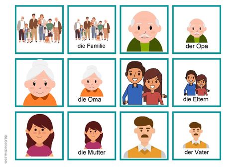 MEINE FAMILIE MEMORY SPIEL allgemein Deutsch DAF Arbeitsblätter pdf doc