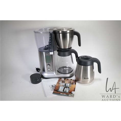 Breville coffee maker with both stainless steel and glass carafes ...