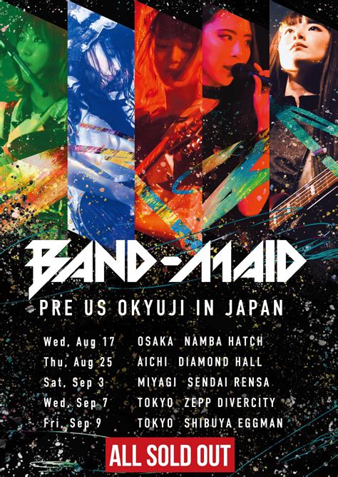 Band Maid Bandmaid On Twitter Band Maid Pre Us Okyuji In Japan