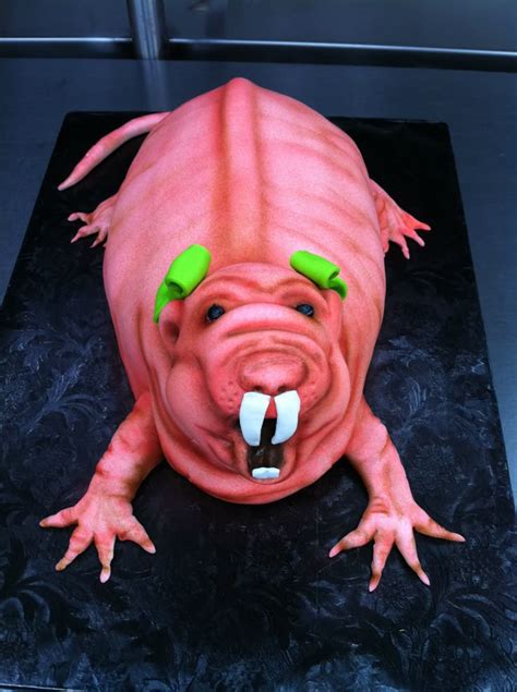 Funny Naked Mole Rat Birthday Cake