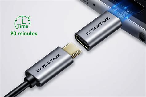 USB 2.0 Micro B to USB Type C Adapter Converter M/F- CABLETIME