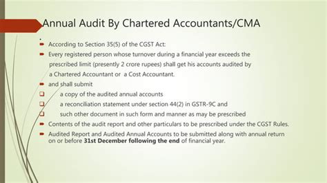 Ppt On Gst Audit Ppt