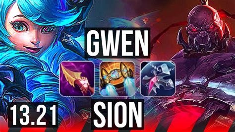 Gwen Vs Sion Top Rank Gwen Winrate Solo Kills