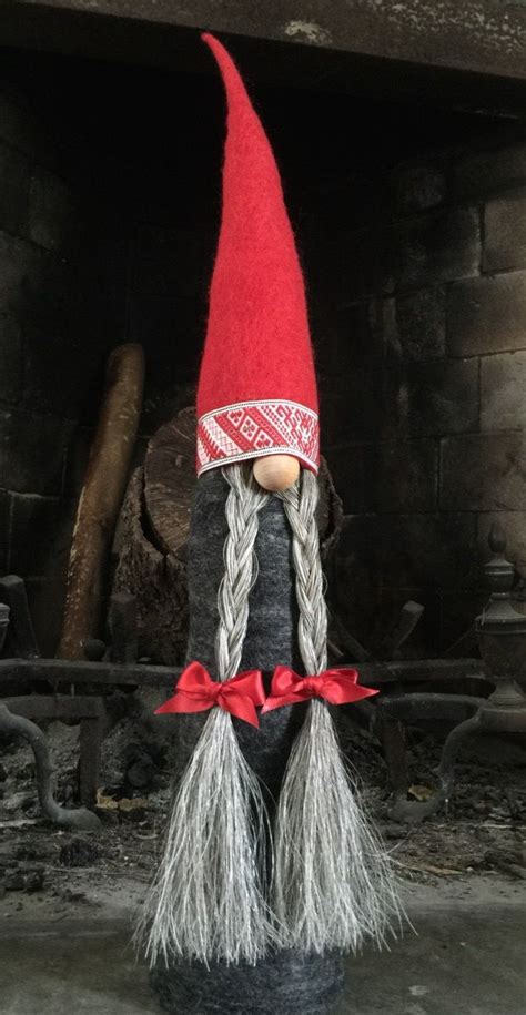 Gnome A Scandinavian Tomte Handmade In All Natural Materials Etsy Nordic Gnomes Gnomes