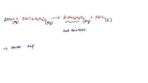 SOLVED Sodium Chloride And Lead II Acetate Express Your Answer As A