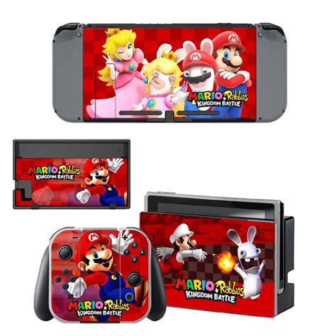 Mario Decal Nintendo Switch NS Console + Joy-Con Controller + Dock Station - ConsoleSkins.co ...