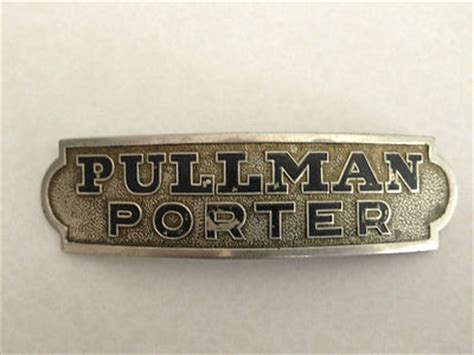 Vintage Pullman Porter RR passenger train cap badge -- Antique Price ...