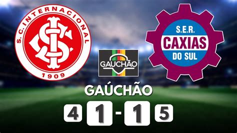 INTERNACIONAL x CAXIAS AO VIVO GAÚCHÃO 2023 SEMIFINAL CAMPEONATO