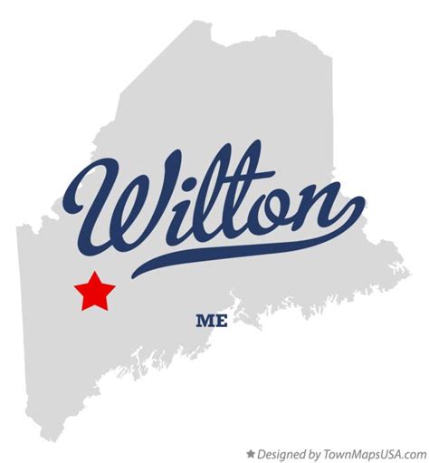 Map of Wilton, ME, Maine