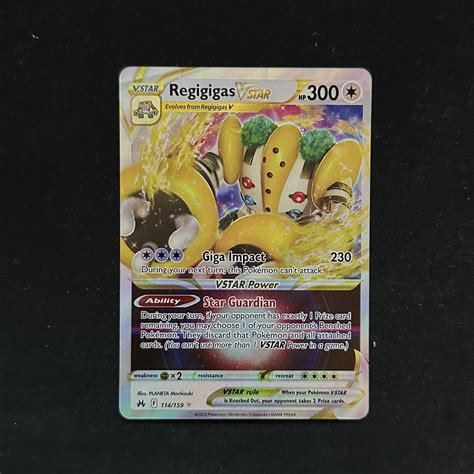 Pokemon Crown Zenith Set Full Art Regigigas Vstar Mint Values