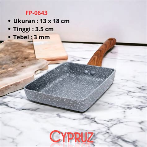 Jual Cypruz Marble Wok Pan Marble Fry Pan Marble Sauce Pan Marble