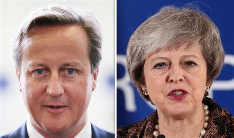 Brexit News David Cameron Advises Theresa May On Withdrawal Deal To