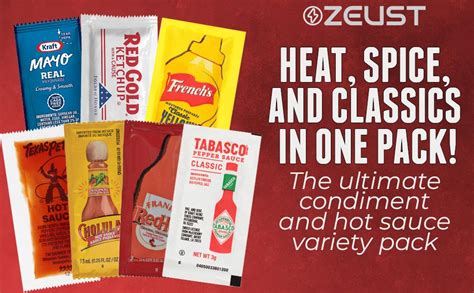 Amazon Condiment And Hot Sauce Packets Variety Pack 325 Ct Single Serve Ketchup Packs